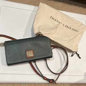 Dooney & Bourke Hunter Green Crossbody Wallet Bag